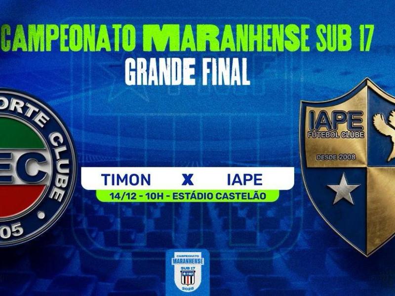 Final do Maranhense Sub-17 acontece neste domingo (14)