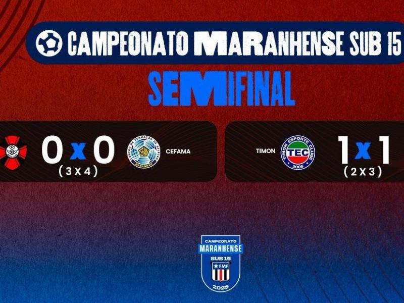 Cefama e Luminense avançam à final do Maranhense Sub-15