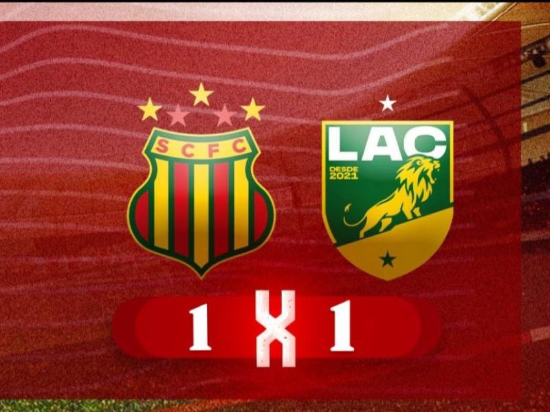 SCFC e LAC ficam no 1 a 1 em jogo equilibrado pelo Estadual