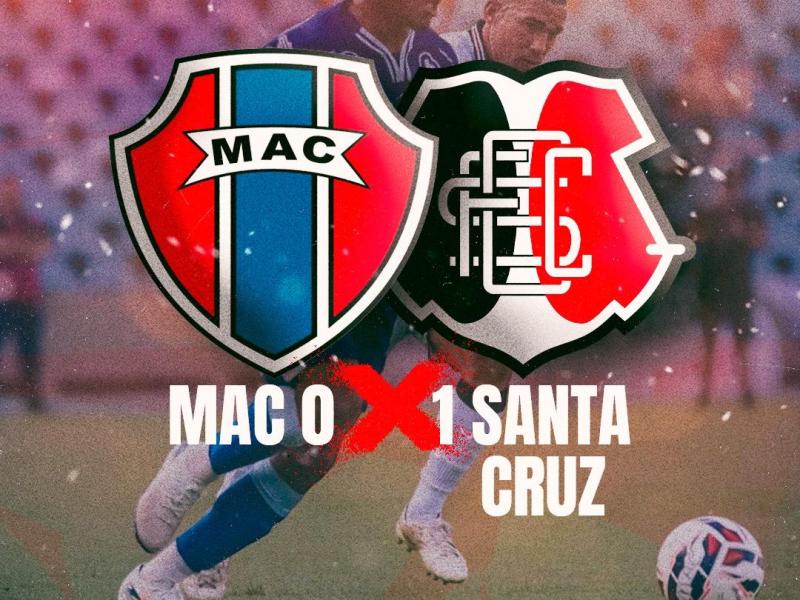 Jogo de ida: Santa Cruz vence MAC por 1x0 na semifinal da série D