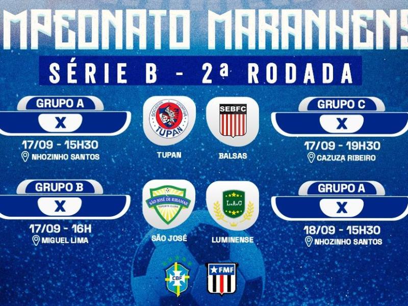 2ª rodada do Maranhense Série B com jogos nesta quarta e quinta