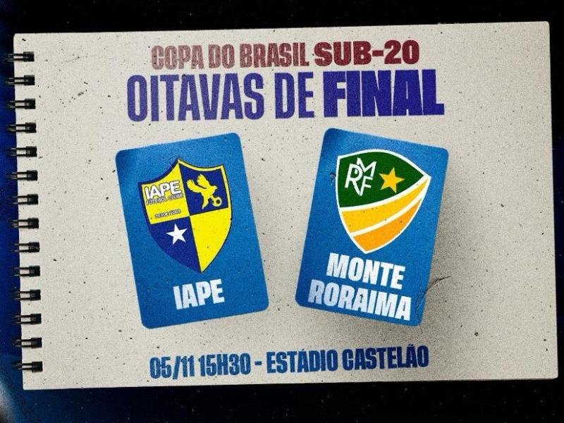 IAPE joga pela Copa do Brasil Sub 20 no Castelão
