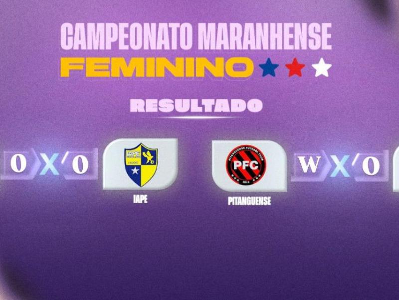 Maranhense Feminino: Rodada tem empate e vitória por W.O